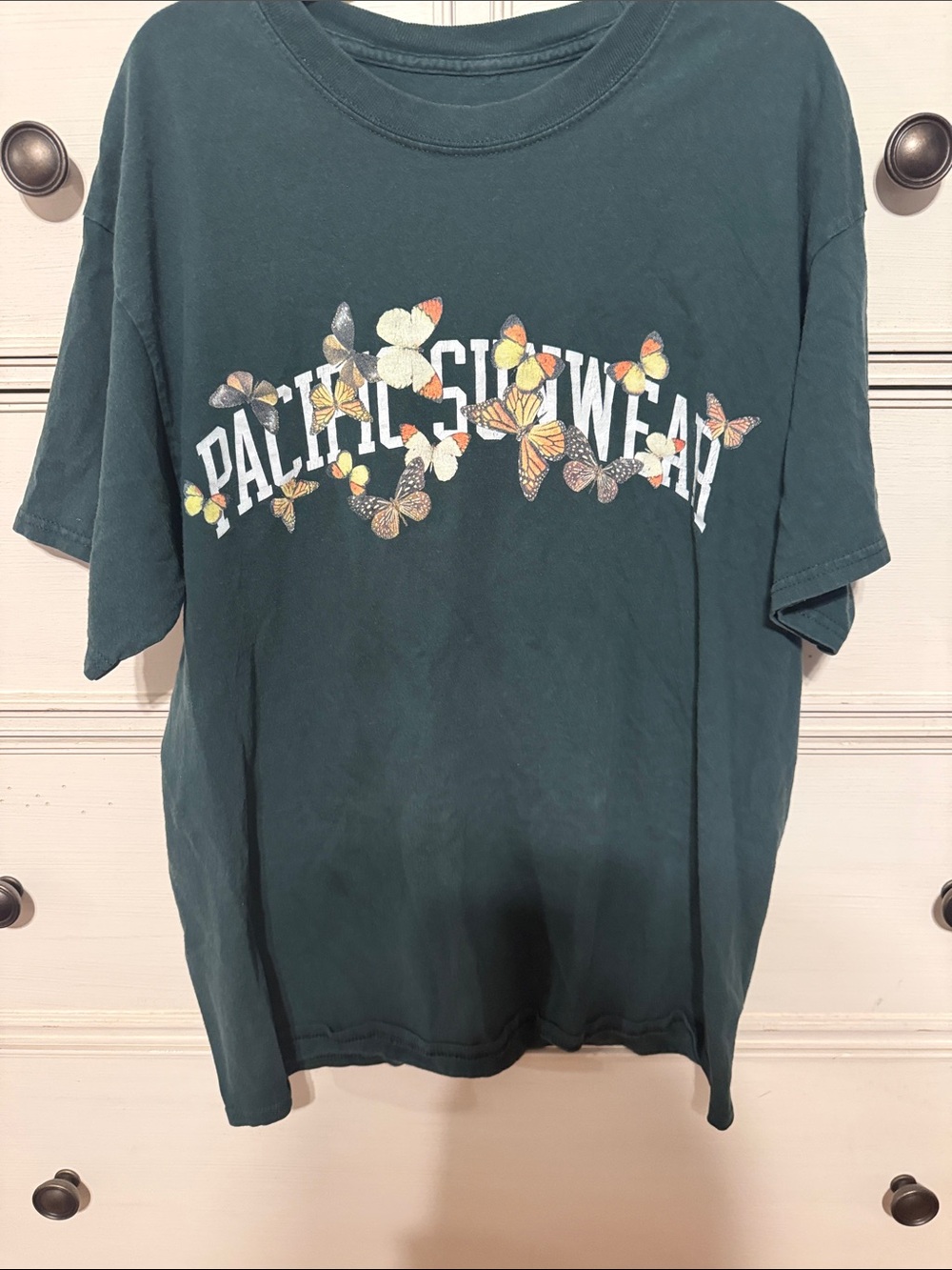 PacSun Forest Green Butterfly Graphic Tee